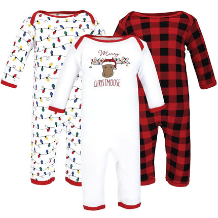 Barboteuses en coton Hudson Baby pour bébés garçons, motif élan de Noël, 9-12 mois