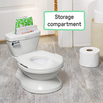 Summer Infant by Ingenuity My Size Potty Pro in White, Toddler Potty Training Toilet, Lifelike Flushing Sound, for Ages 18 Months, Up to 50 Pounds