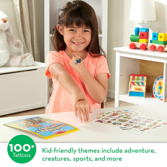 Melissa & Doug My First Temporary Tattoos: Adventure, Creatures, Sports, and More (100+ Kid-Friendly Tattoos)