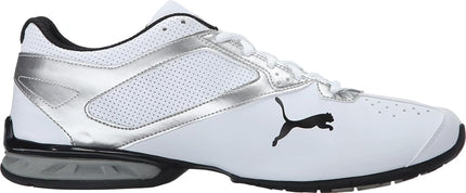 PUMA Mens Tazon 6 Cross Trainer, White Silver Black, 9