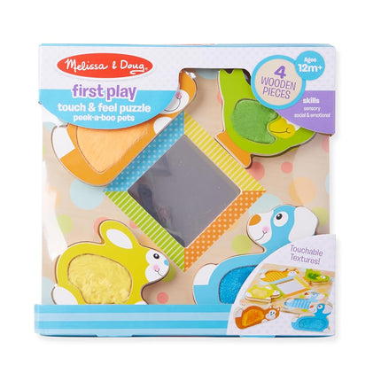 Melissa & Doug 1898 Peek-a-Boo Touch & Feel Puzzle