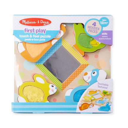 Melissa & Doug 1898 Rompecabezas Toca y Siente "Peek-a-Boo"