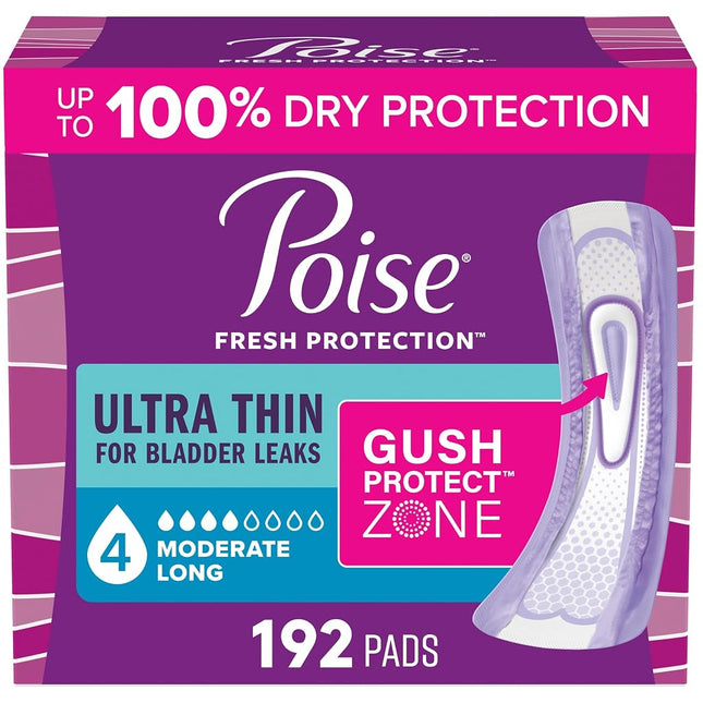 Poise Ultra Thin Incontinence Pads & Postpartum Pa