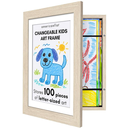 Americanflat Kids Artwork Display Frame Changeable