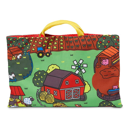 Melissa & Doug Take-Along Farm Play Mat Travel Toy for Babies 6 Months+