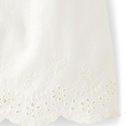 Gymboree Girls' and Toddler Sleeveless Dresses, Simply White, 4T