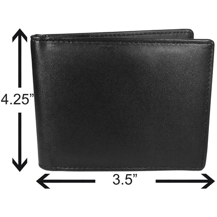 NFL Siskiyou Sports Mens New England Patriots Bi-fold Wallet Large Logo One Size Black
