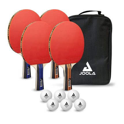 JOOLA Ping Pong Paddle Set with Balls & Carrying C