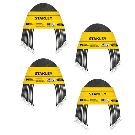 STANLEY S300431 Black 31" Rubber Tarp Bungee Cords