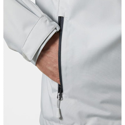 Helly Hansen Men's Crew Jacket, Grey Fog 2.0, S