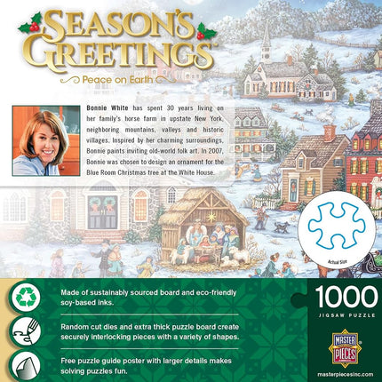 MasterPieces 1000 Piece Christmas Jigsaw Puzzle - Peace on Earth - 49 x 68.8 cm