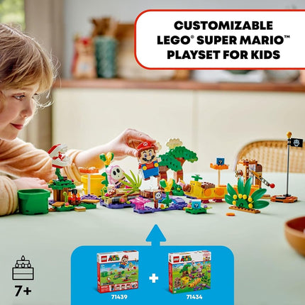 LEGO Super Mario Soda Jungle Maker Set, Customizable Nintendo Birthday Gift, Mario Playset for Kids, Pink Shy Guy and a Wiggler, Jungle Toys for Boys, Girls and Any Gamers Ages 7 and Up, 71434