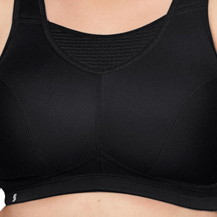 Glamorise No-Bounce Camisole Elite Sports Wirefree Bra 1067 (Women's & Women's Plus) Black