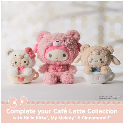GUND Sanrio Official Hello Kitty and Friends My Melody Café Latte Teddy Bear Plush, Collectible Plush Toy, Stuffed Animal for Ages 1 and Up, Pink, 10”