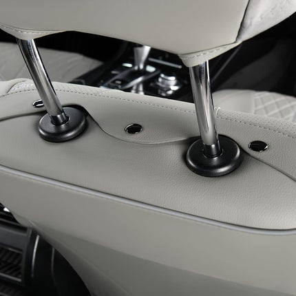 FLORICH Fundas para Asientos, Fundas de Asiento Delanteras de Piel Sintética para Automóvil, Fundas de Asiento de Coche de Lujo Impermeables, Protector de Asiento Universal para la Mayoría de Coches, SUV, Camiones, Gris