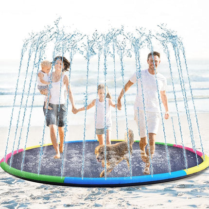 Lewtemi 8 ft Giant Non Slip Splash Pad for Adult a