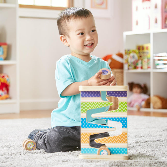 Melissa & Doug Safari Zig-Zag Tower Early Development Toy