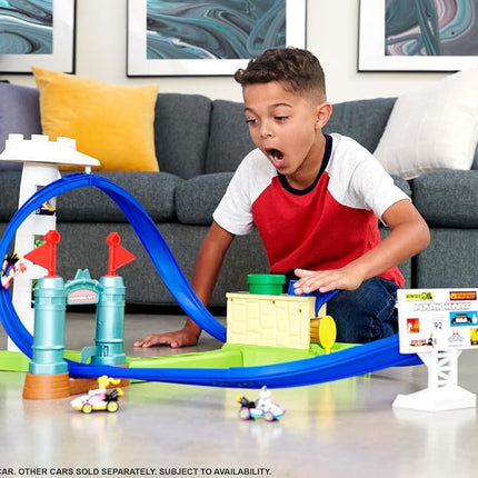 Hot Wheels Mario Kart Circuit Slam Track Set & Mario Kart Vehicle