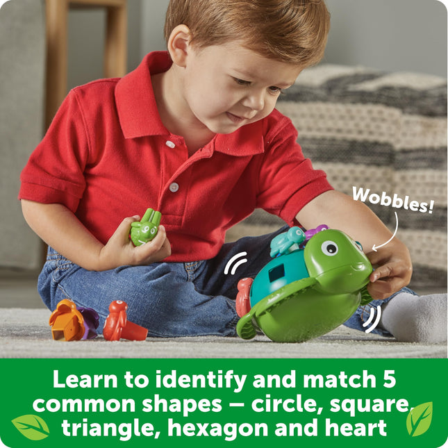 Learning Resources Seymour the Counting Shapes Sea Turtle,Travel Toys, Preschool, Toddler Activities, Colour Sorting Toys for Toddlers, Ages 18 months+