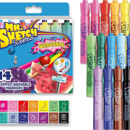 Sanford Mr.Sketch Scented Washable Marker Set 14/Pakage Chisel