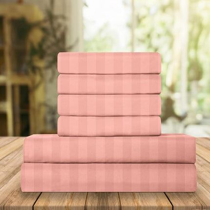 Elegant Comfort Luxury Soft Bed Sheets Dobby Strip