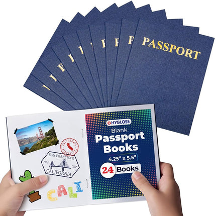 Hygloss Products Blank Passport Book - Fun Pretend