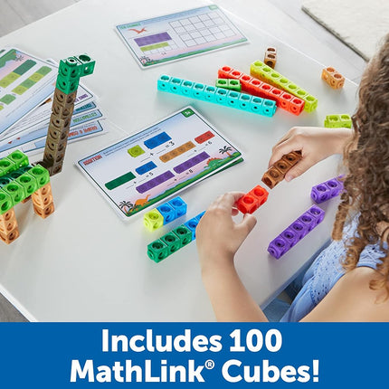 Learning Resources MathLink Cubes Kindergarten Math Activity Set: Dino Time!