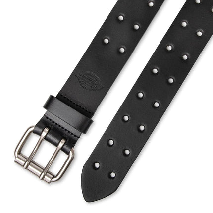 Dickies Men's Leather Double Prong Belt, Black, Size: 30