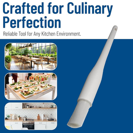 Carlisle FoodService Products Galaxy Nylon Pastry Brush, 10 Inches, White, (Pack of 12)