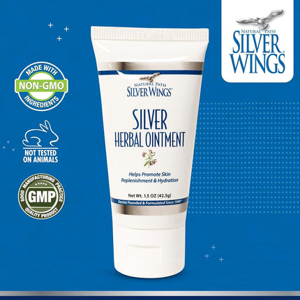 Natural Path Silver Wings Silver Herbal Ointment 250 PPM (1.5oz)