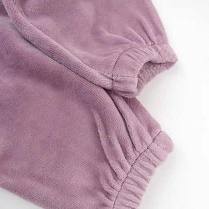 HonestBaby Velour Pullover Hoodie and Zip Front Sweatshirt and Jogger Sweatpants Set Baby, Toddler, Boys, Girls, Unisex, Dusty Lavendar, 3-6 Months, Dusty Lavendar, 3-6 Months