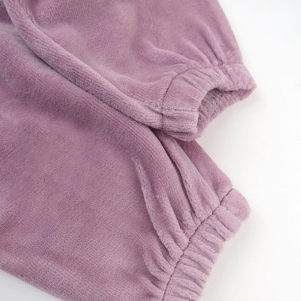 HonestBaby Velour Pullover Hoodie and Zip Front Sweatshirt and Jogger Sweatpants Set Baby, Toddler, Boys, Girls, Unisex, Dusty Lavendar, 24 Months, Dusty Lavendar, 24 Months