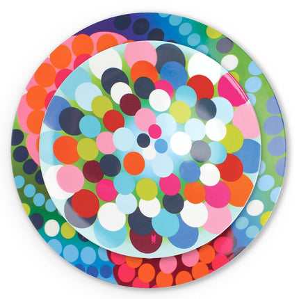French Bull 9" Melamine Dinnerware Colorful Salad, Side Plate - Bindi