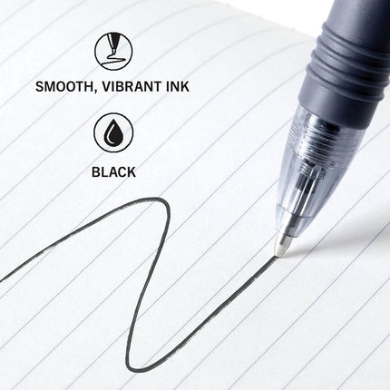 Z-Grip Retractable Ballpoint Pen 1.0mm 18/Pkg-Black
