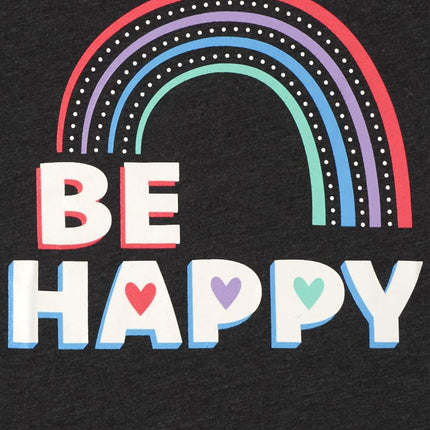 The Children's Place Camisetas gráficas de manga corta para niñas con diseño de amabilidad, amor e igualdad, paquete de 3, diseños Be Happy/Smile/Kindness Matters, Talla XL