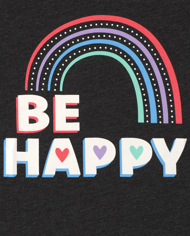 The Children's Place Girls Kindness, Love, Equality Short Sleeve Graphic T Shirts, Be Happy/Smile/Kindness Matters 3-Pack, X-Large