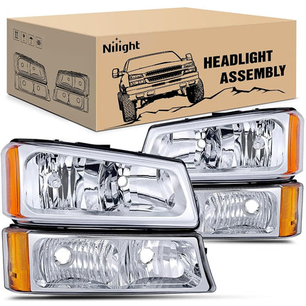 Nilight Headlight Assembly for 2003 2004 2005 2006