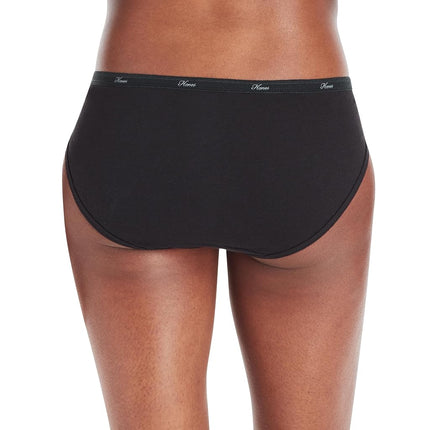 Hanes Women's 6 Pack Cotton Bikini, Assorted, 9