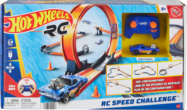 Hot Wheels RC Speed Challenge Track Set & Remote-C