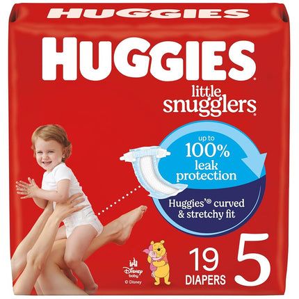 Size 5 Diapers, Little Snugglers Baby Diapers, Siz