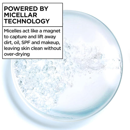 Garnier SkinActive Micellar Water For Waterproof Makeup, Facial Cleanser & Makeup Remover, 13.5 Fl Oz (400mL), 1 Count (Packaging May Vary)