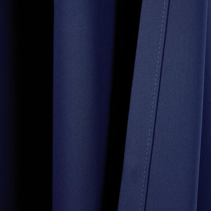 Lush Decor Insulated Grommet Blackout Curtains Panel Pair, 52" W x 84" L, Navy