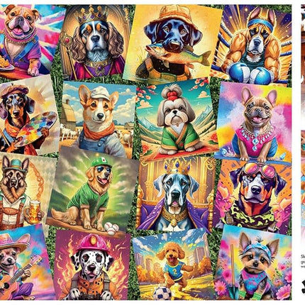 Buffalo Games - Hautman Brothers - Glorious Goldens - 750 Piece Jigsaw Puzzle for Adults Challenging Puzzle Perfect for Game Nights - Finished Puzzle Size is 24.00 x 18.00
