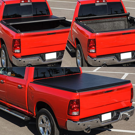 DNA MOTORING TTC-RU-096 Pickup Truck Bed Soft Roll-Up Tonneau Cover Compatible with 2022-Present Tundra 5.5Ft Bed