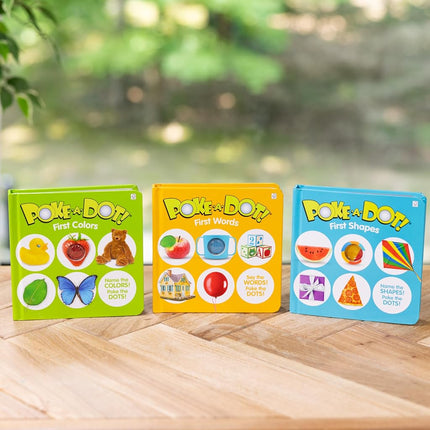 Melissa & Doug Children�s Books 3-Pack � Poke-a-Dot First Words, First Shapes, First Colors