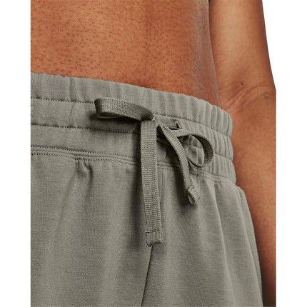 Under Armour Women's Rival Terry Shorts, (504) Grove Green / / White, XS