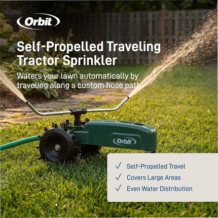 Orbit 58322 Traveling Sprinkler ,Green