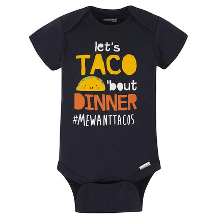Onesies Brand Baby Boys' 8-Pack Short Sleeve Mix & Match Bodysuits, Grey Hungry, 12 Months