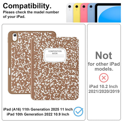 Supveco Case for iPad (A16) 11" & iPad 10th Generation 10.9",Bronze