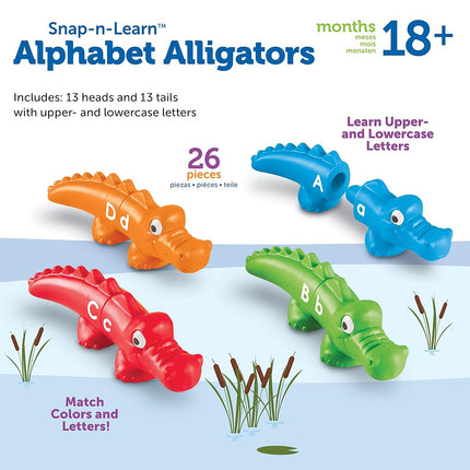 Learning Resources Snap-n-Learn Alphabet Alligators